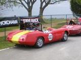 1959 Elva Courier MkI Red W yellow Center Stripe Mike Bradford